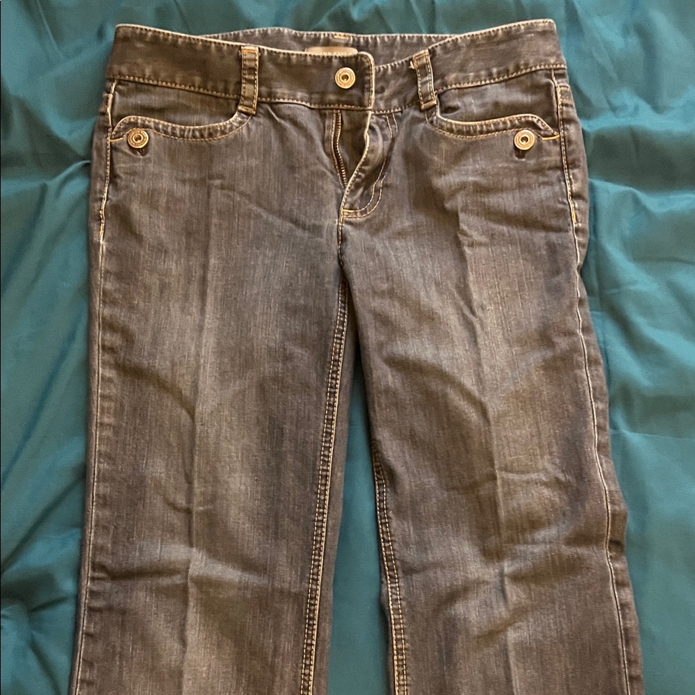 Ann Taylor Women's Straight Leg Jeans - Classic Gray